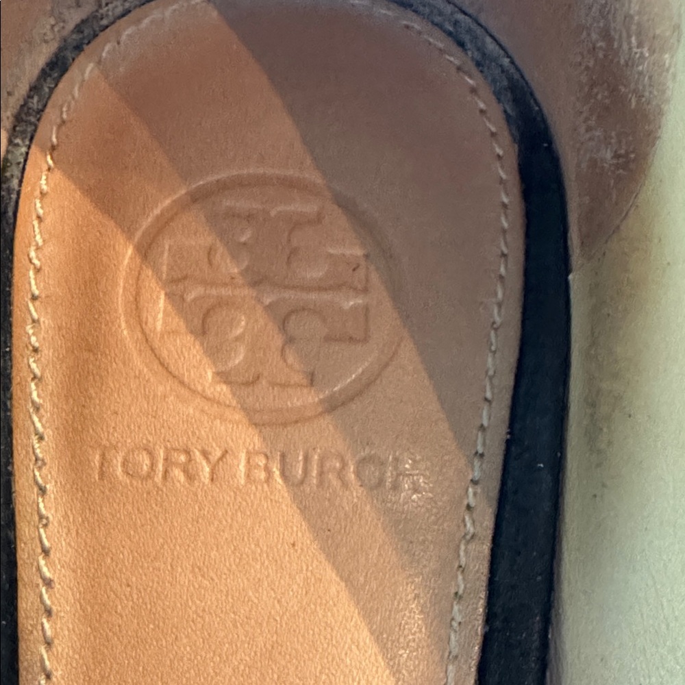 Tory Burch Black SoHo Lux Suede Wedge - Picture 2 of 10